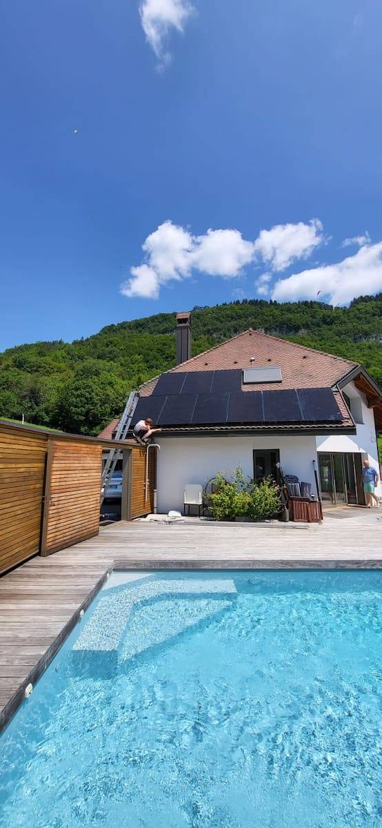 Panneau photovoltaïque à Talloires